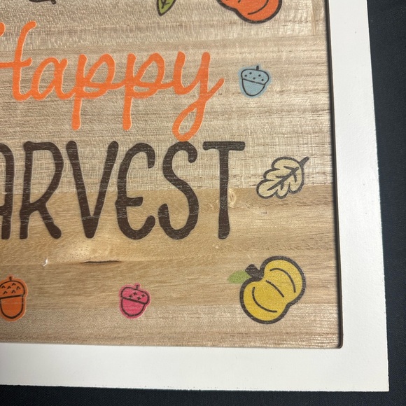 💥 $5 if Bundled Happy Harvest Sign with Silver Sparkle Edges SPRITZ Target NWT - Picture 6 of 11